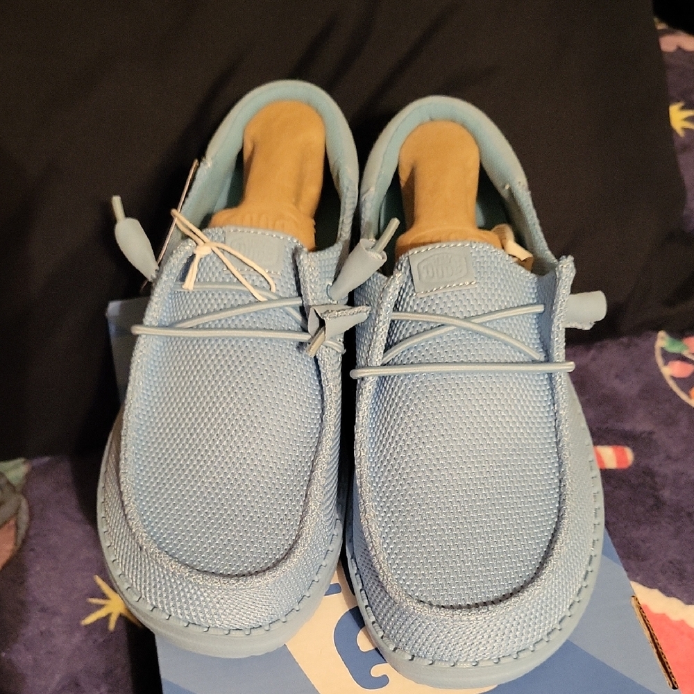 Hey Dude Wendy Funk Mono Blue Loafers - Picture 6 of 8